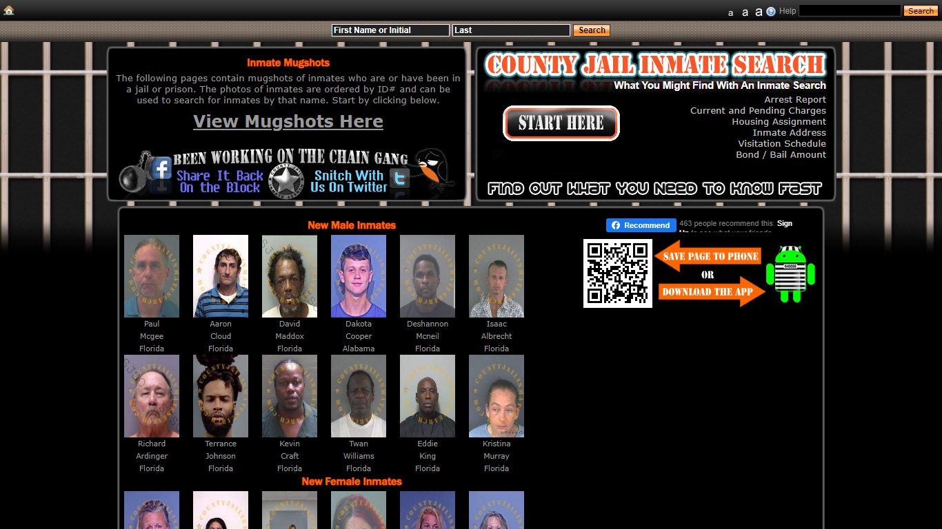 Recent Arrest Mugshots And Inmate Search